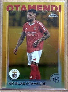 Nicolas Otamendi Gold Refractor /50 2024-25 Topps Chrome UEFA UCC (1:370 hobby) - Picture 1 of 2