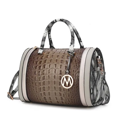 Женская сумка-портфель MKF Collection из веганской кожи с тиснением под крокодила топ-ха... - Изображение 1 из 4