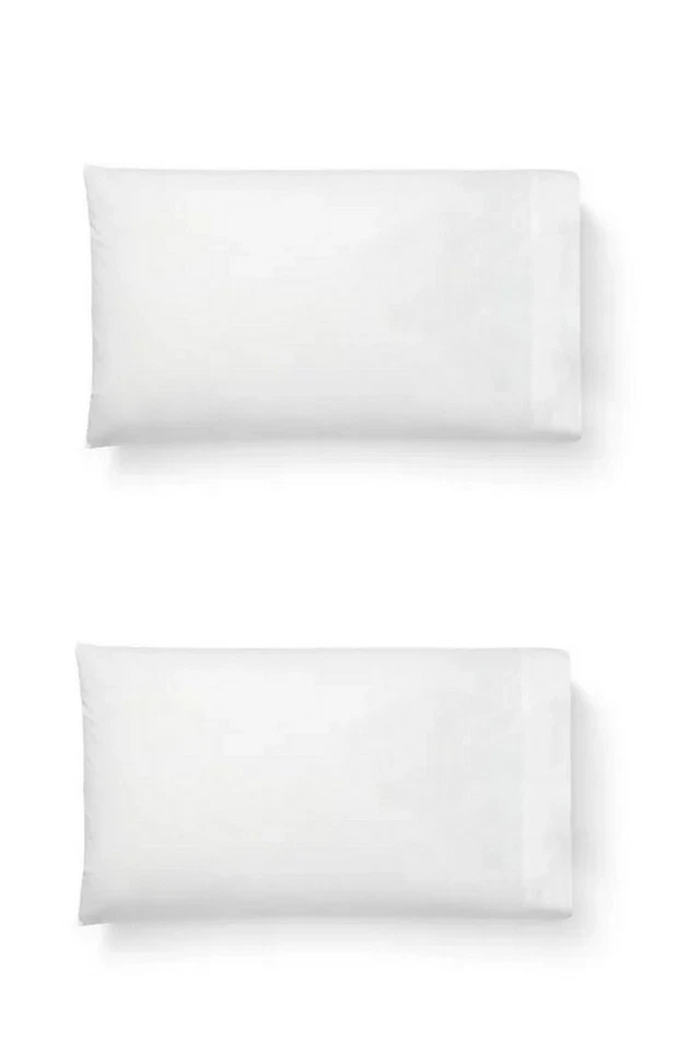 Ralph Lauren Sloane Anti-Microbial Cotton Pair King Pillowcases MSRP $85 White - Image 1 of 1