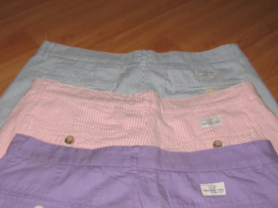 Lote de Pantalones Cortos VINEYARD VINES Para Hombre Talla 32 Seersucker Rosa Azul Púrpura 8.5" Ins Usados en Excelente Condición Foto 1 de 4