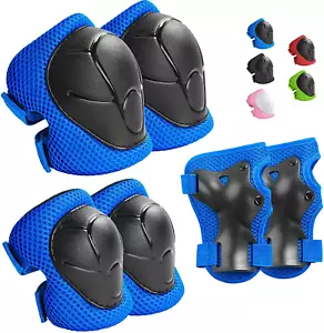 Kids Protective Gear Set Knee Pads for Kids 3-14 Years Toddler Knee and Elbow Pa - Picture 1 of 30