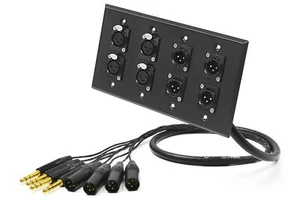 Panel de pared / placa de pared de 8 canales | Mogami 2932 y oro neutro | estándar | 55 pies - Imagen 1 de 1