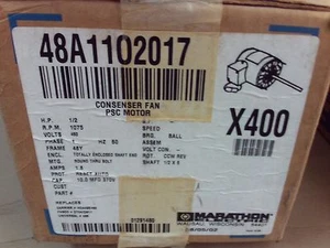 Marathon Electric 48A1102017 X400 Kondensator Lüfter PSC Motor #1B-1377-E11 - Bild 1 von 2