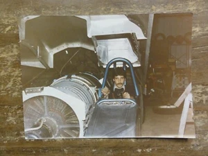 Young Man Teen in Gas Turbine Dragster? Serious Look Vintage Photo 1980's - Picture 1 of 2