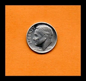 USA United States Coin 10 Cents 1961-P Roosevelt Dime Silver 0.9 (Low Shipping) - Picture 1 of 2