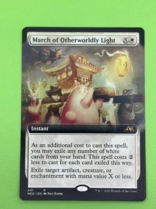 March of Otherworldy Light NM extended art MTG Kamigawa: Neon Dynasty rare white - Picture 1 of 3