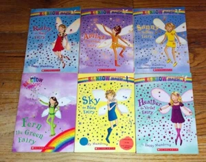 LOT of 6 Rainbow Magic Fairy Daisy Meadows Original Colors Children's Chapter - Picture 1 of 1