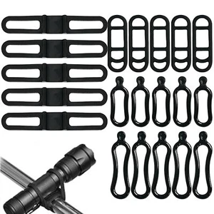 20PCS Silicone Bike Light Strap. Bicycle, Band, Holder For Flashlight Light - Picture 1 of 12