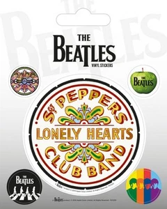 BEATLES sgt.pepper + 4 mini 2014 - VINYL STICKERS SET official merch SEALED - Foto 1 di 1