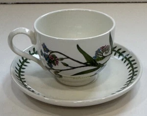 Portmeirion Botanic Garden Tea Cup And Saucer Set Myosotis Forget-Me-Not - Picture 1 of 10