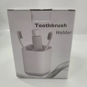 Soporte Cepillo de Dientes Plástico Ventilado Desmontable Gris Tamaño H4.6 "x L3.8" x W 3.5" - Imagen 1 de 9