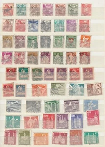 SWITZERLAND, 58 OLD USED DIFFERENT STAMPS - Imagen 1 de 1