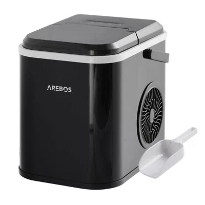 AREBOS Machine à glaçons Ice Cube Maker 12 kg / 24 h 10-15 minutes de production - Photo 1/4