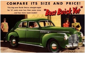 1941 Buick Special Straight-Eight Auto Refrigerator / Tool Box Magnet - Picture 1 of 1