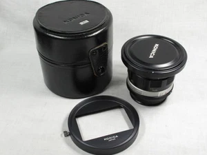 KONICA HEXANON 21mm 1:4 EE LENS COMPLETE W/CAPS, HOOD,HARD CASE - Picture 1 of 1