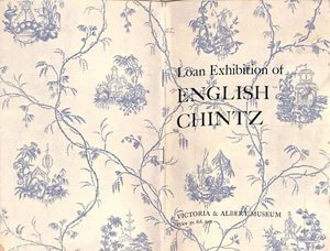  Catalogue Of A Loan Exhibition Of English Chintz Victoria & Albert Museum  1960 - Bild 1 von 6