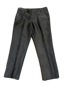 Black Needle & Stitch Suit Pants Mens 32S Professionally Altered  25.5" inseam - Picture 1 of 12