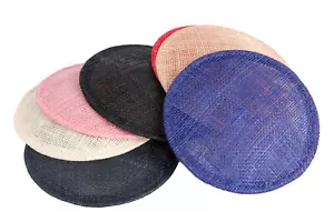 Sombreros Base Redondos Sinamay Fascinators Hacer Artesanía Millería 100% Vendedor Australiano - Imagen 1 de 11