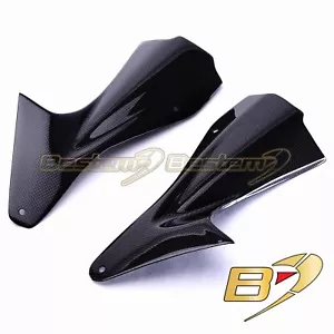2006 2007 Yamaha R6 Upper Front Dash Panel Air Duct Cover Fairing Carbon Fiber - Foto 1 di 4