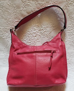 Relativity Genuine Leather Shoulder Bag Purse Pink - Picture 1 of 8