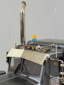 Simulate Toy CB Spring Antenna Mirror Mount Tamiya 1/14 King Grand Knight Hauler - Picture 1 of 5