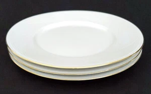 (3) Dansk ~ Tapestries Gold ~ 11" Dinner Plates ~ Jack Lenor Larsen ~ Gold Trim - Picture 1 of 6