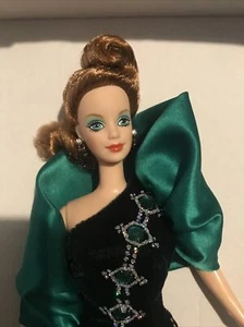 New Vintage 1996 Emerald Embers Barbie Doll 15521 - Jewel Essence by Bob Mackie - Picture 1 of 6