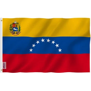 ANLEY Fly Breeze 3x5 pies Venezuela 8 estrellas bandera poliéster doble cosida - Imagen 1 de 6