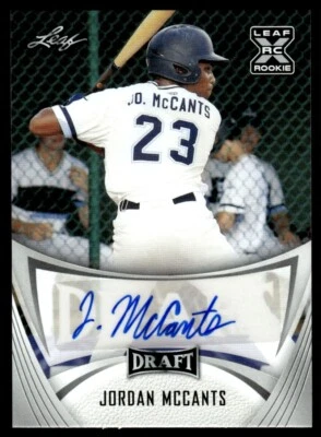 2021 LEAF DRAFT AUTO Jordan McCants Auto #BA-JM2 R47 - Image 1 of 2