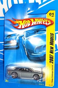 Hot Wheels 2007 New Models #1 Dodge Challenger Concept Gray w/ PR5s - Picture 1 of 2