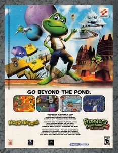 Frogger Beyond Adventures 2 GBA Nintendo GC - Print Ad Original Art 7.75x10.50 - Picture 1 of 1