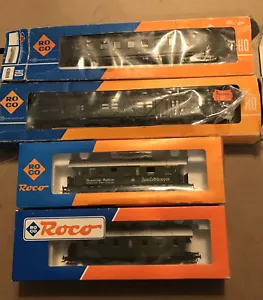 4x ROCO HO Gauge Green Railway Coaches - BOXED - Picture 1 of 24