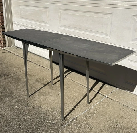 Robert Josten Aluminum Console Table 1980s Cover
