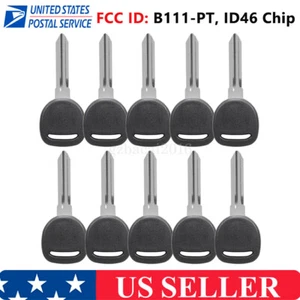 LOT 10 Replacement Transponder Ignition Key Blade Blank for B111-PT + ID46 Chip - Bild 1 von 9