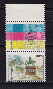 Impresión de prueba Test Stamp Prøve imagen ecuestre Dinamarca 1980 / 1985 DFF Slania - Imagen 1 de 1