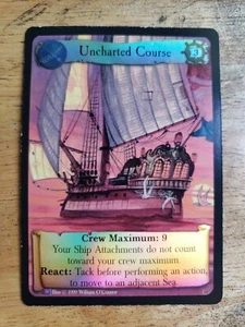 1 tarjeta coleccionable holográfica de colección 1999 7th Sea CCG Uncharted Course - Imagen 1 de 5