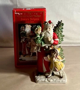 1989 Enesco The Santa Claus Shoppe "Santa's Helpers" Figur in OVP - Bild 1 von 2