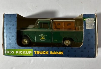 Ertl Collectibles #5614 1/25 Scale 1955 Chevrolet Pickup John Deere Green - Image 1 of 4