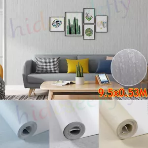 Grey Glitter Stripe Wallpaper Embossed Texture Living Room Bedroom Wall Decor 9M - Picture 1 of 43