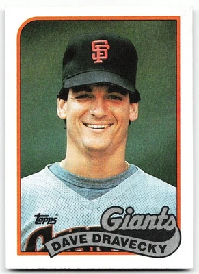 🔥 1989 Topps #601 Dave Dravecky - Image 1 of 2