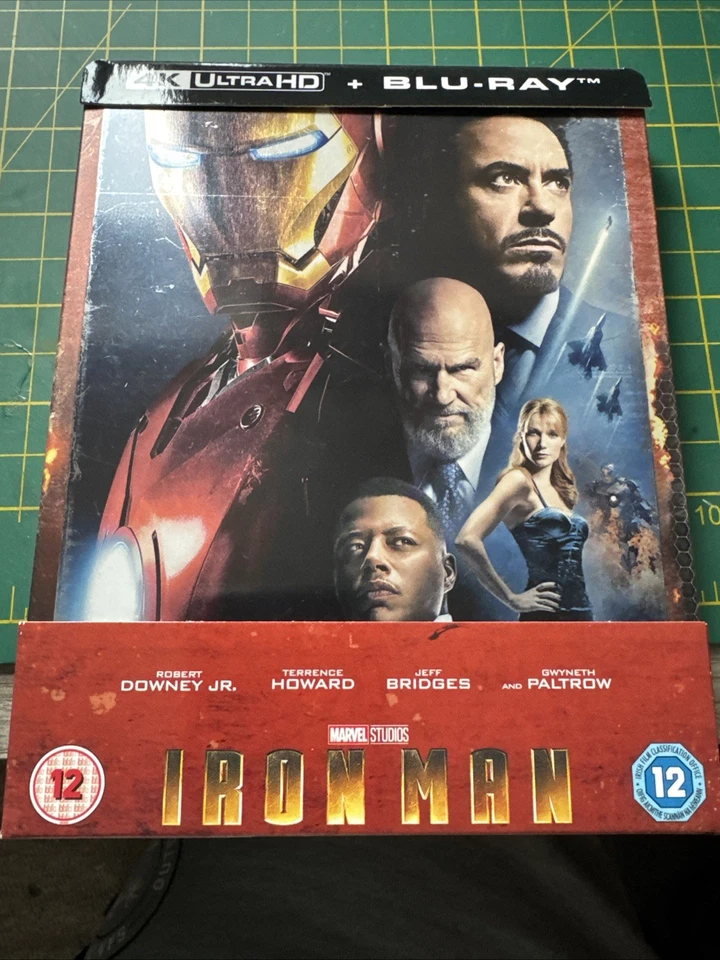 Iron Man - 4K Ultra HD Blu Ray Zavvi Exclusive Steelbook IP 5 lot H996 - Image 1 of 1
