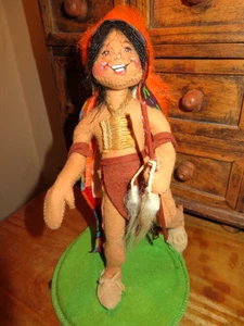 Annalee 1995 Indian Man Native American Warrior Chief Hecho en América 10" - Imagen 1 de 19