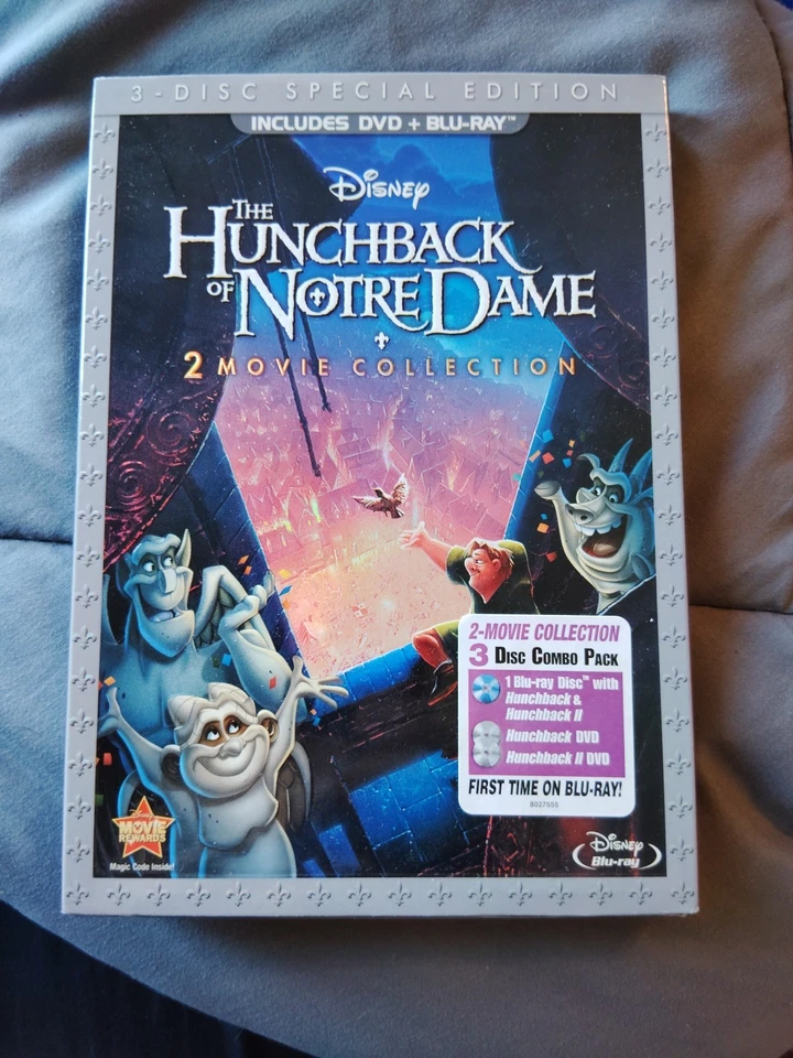 The Hunchback Of Notre Dame 3 Disc Special Ed DVD & Blu-ray 2 Movie Brand-new  - Image 1 of 4