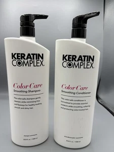Keratin Complex Color Care Smoothing Shampoo and Conditioner 33.8 oz Liter Duo - Picture 1 of 3