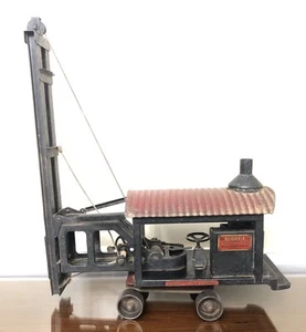 Antique Original Buddy L Pile Driver #260 Fully Operational Construction Toy - Picture 1 of 24