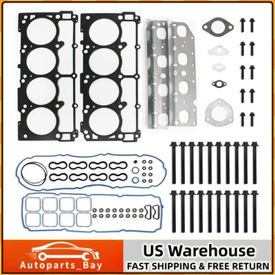 Conjunto de junta de cabeça 5.7 Hemi com kit de parafusos ajuste 2009-2016 Dodge Ram Chrysler novo - Imagem 1 de 4