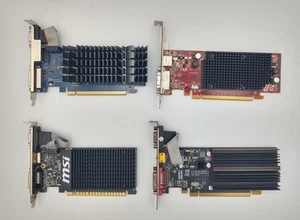 4X Various Brand GT 710 1GB DDR3, EN210, ATI-102-B17002(B), XFX ONE 512MB DDR3 - Picture 1 of 17