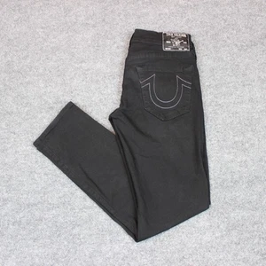 True Religion Jeans Men's 30X31 Black Denim Geno Relaxed Slim - Picture 1 of 15