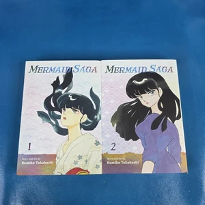 Mermaid Saga Edizione da Collezione Vol 1 & 2 di Rumiko Takahashi Manga Viz - Foto 1 di 7