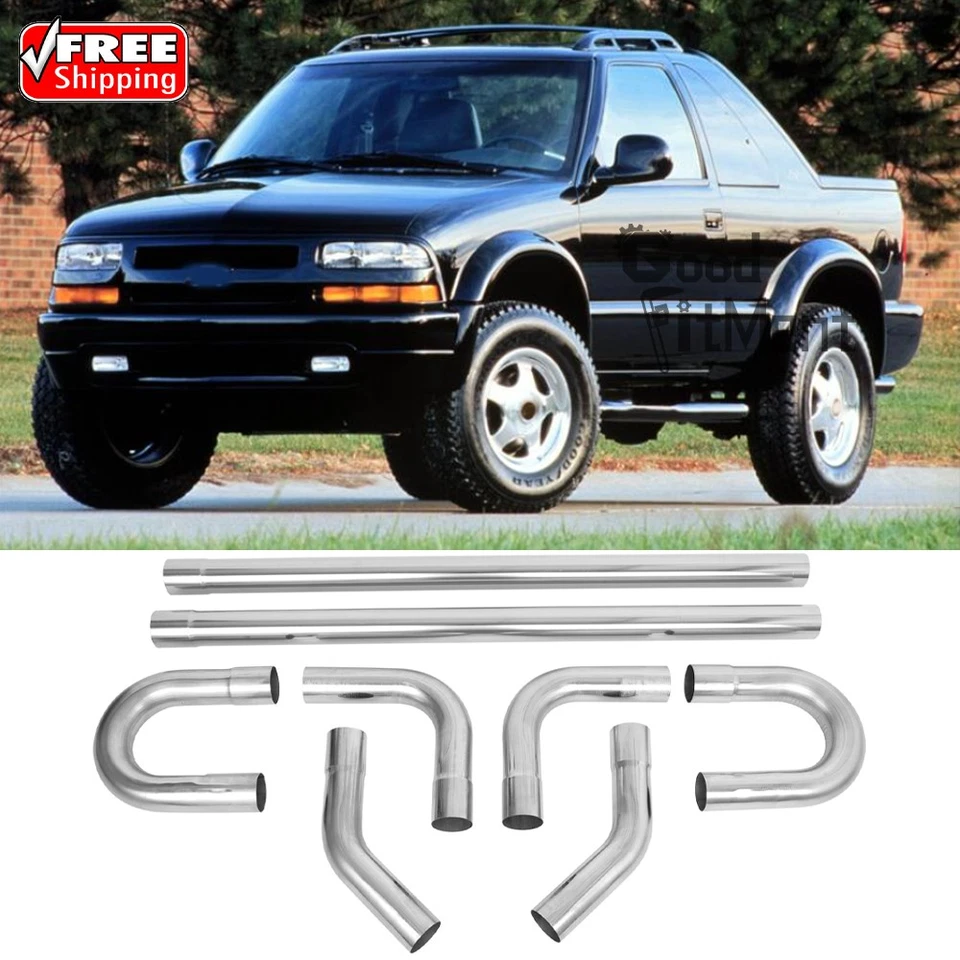 For Chevrolet Blazer 1995-2004 8Pcs/Set 2.5" OD Exhaust Pipe Tip Stainless Steel Foto 1 de 4